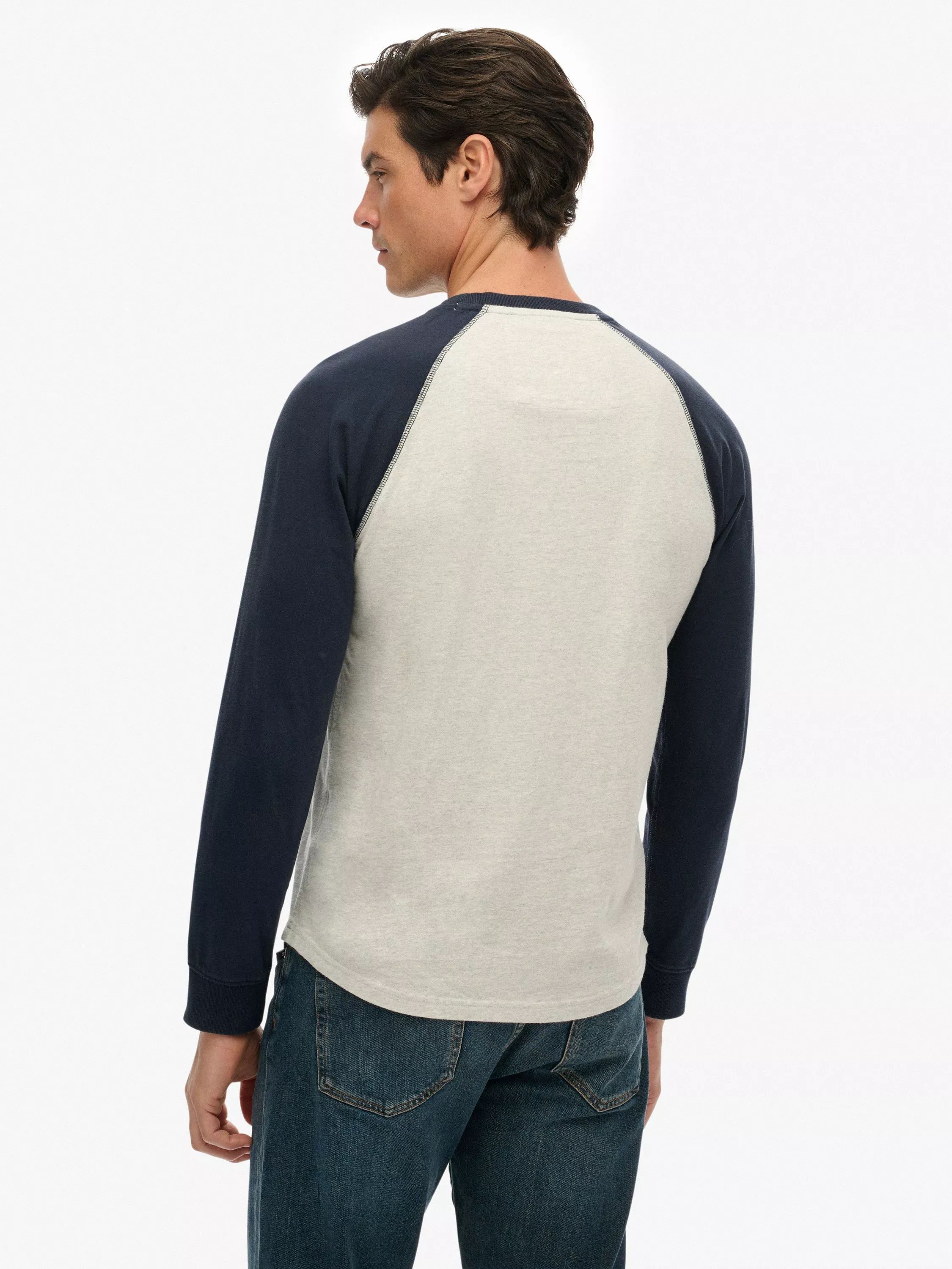 SUPERDRY VINTAGE ATHLETIC BASEBALL TOP (M6010915A-I7G)