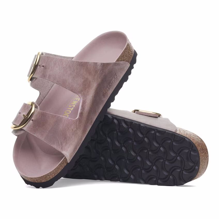 BIRKENSTOCK LEATHER ARIZONA BIG BUCKLE LEOI LAVENTER HEX (1029267) NARROW