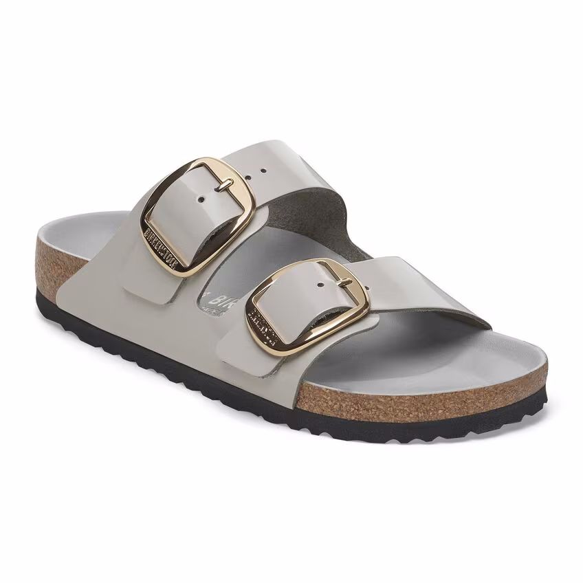 BIRKENSTOCK LEATHER ARIZONA BB LENA HS (1029391) STONE COIN HEX
