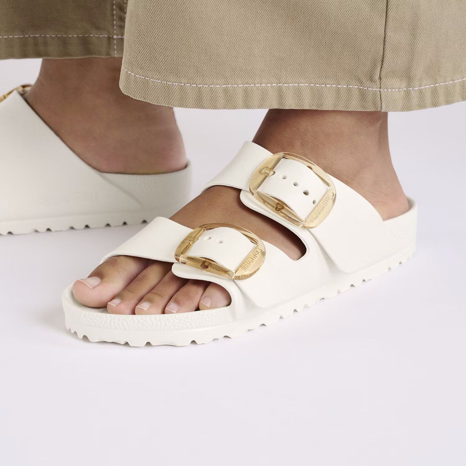 BIRKENSTOCK ARIZONA BIG BUCKLE EVA (1029651) EGGSHELL
