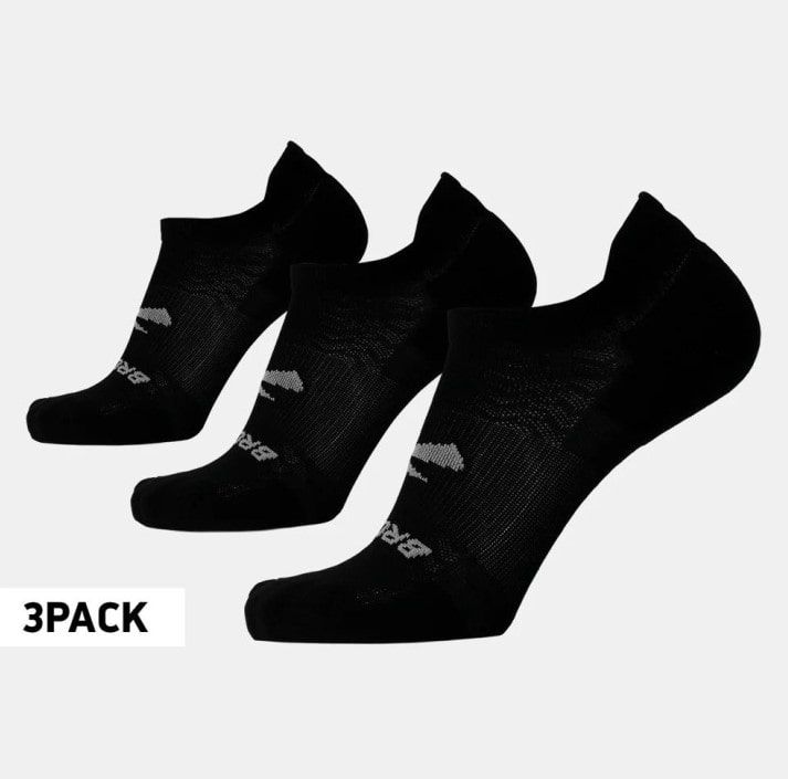 BROOKS RUN  IN 3PPK SOCKS (280493-001) BLACK