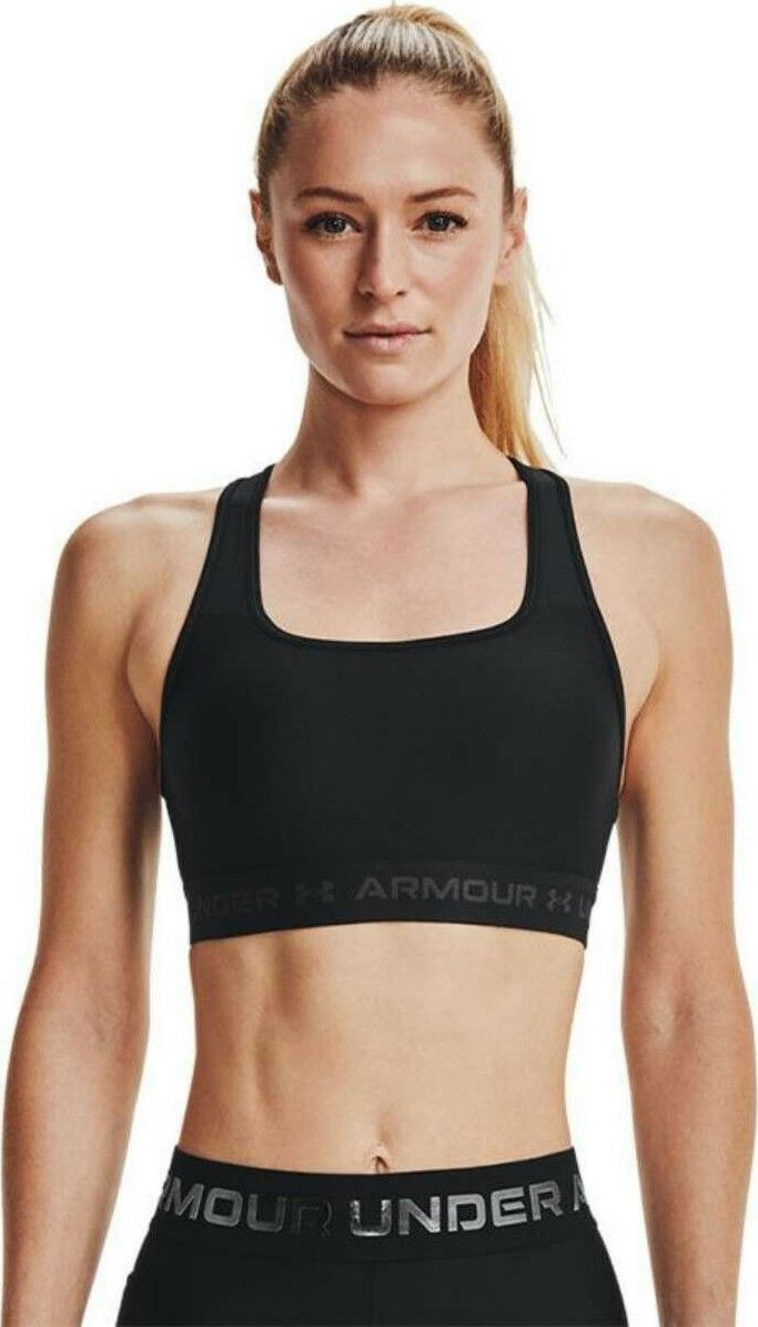UNDER ARMOUR MID CROSSBACK  Bra (1361034/001) ΜΠΟΥΣΤΑΚΙ