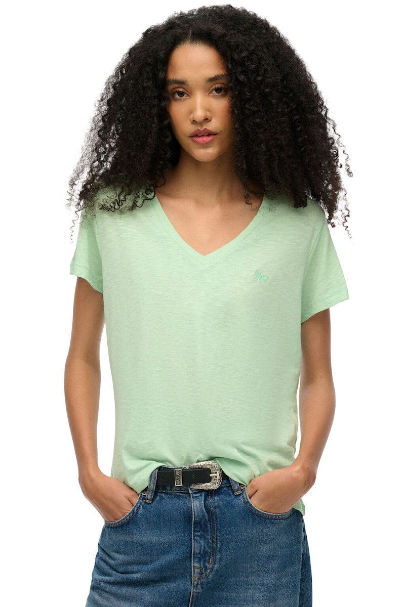 SUPERDRY STUDIOS SLUB EMB VEE TEE (W1011181A-EKV)