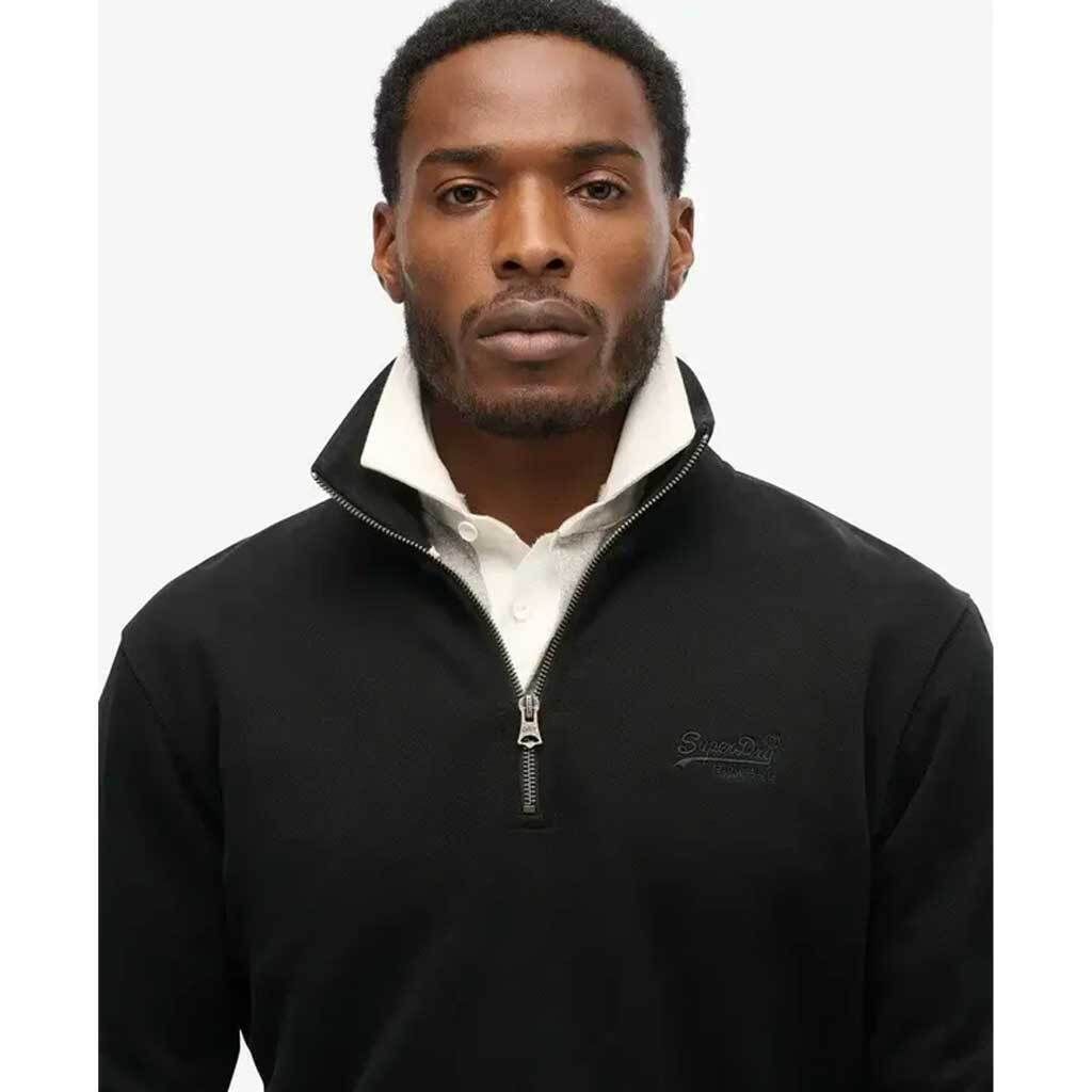 SUPERDRY  ESSENTIAL LOGO HALF ZIP HOODIE (M2013750A-02A)