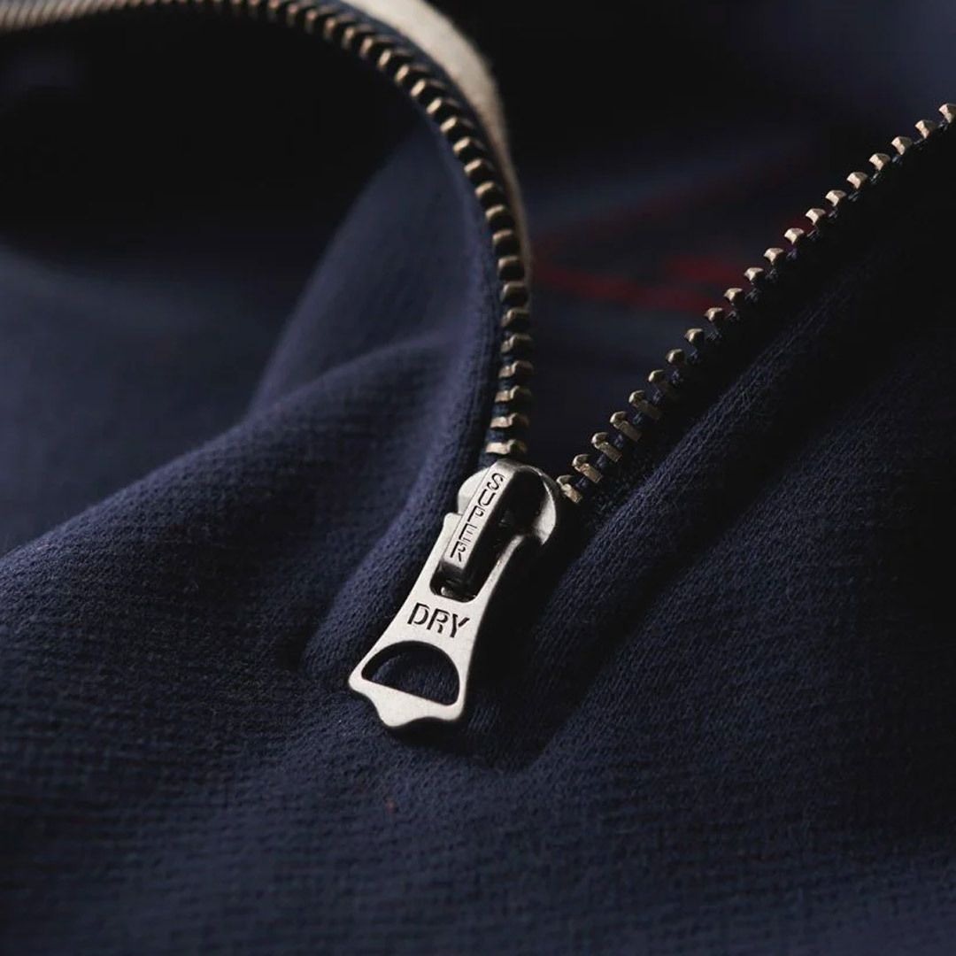SUPERDRY ESSENTIAL LOGO HALF ZIP HOODIE (M2013750A-JUA)