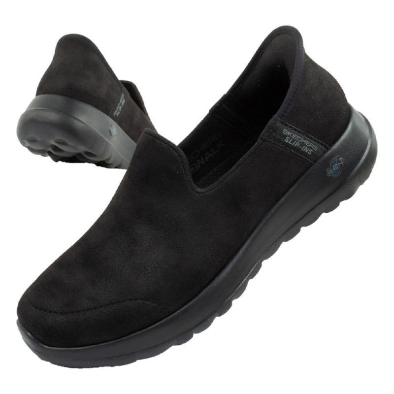 SKECHERS Go Walk Joy LTHR  SLIP INS (124665-BBK)