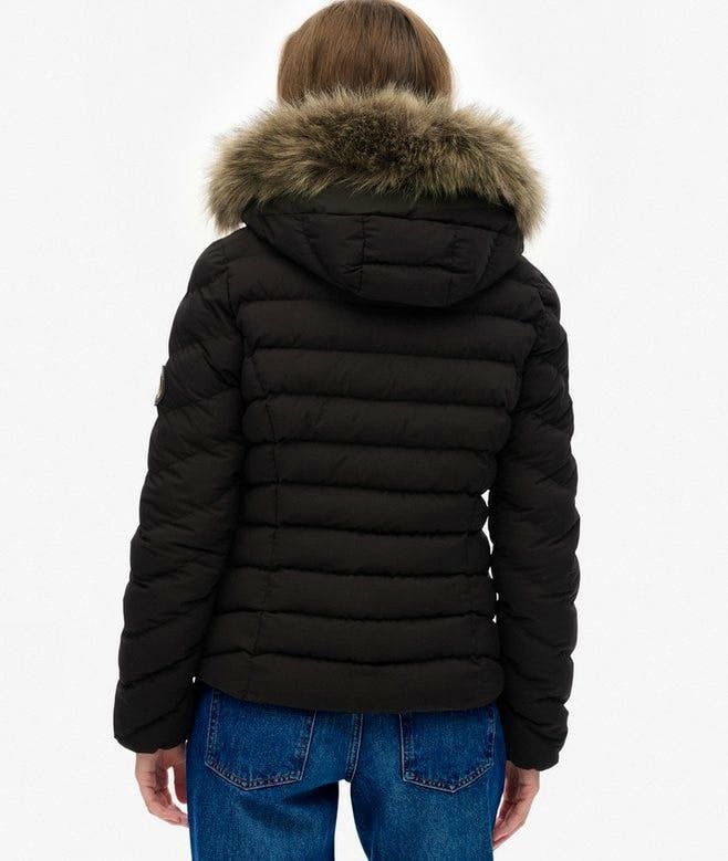 SUPERDRY FUJI FAUX FUR HD PADDED JKT (W5012000A-02A)