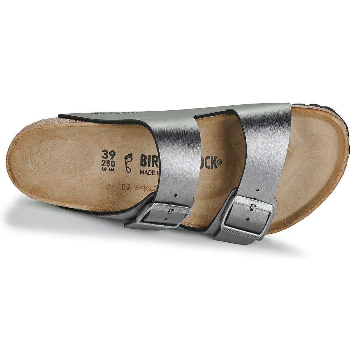 BIRKENSTOCK ARIZONA BF METALLIC BLACK (1029233) REGULAR