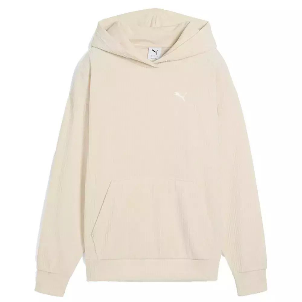 PUMA ESS ELEVATED VELOUR COMFORT RIB HOODIE (688107-87)
