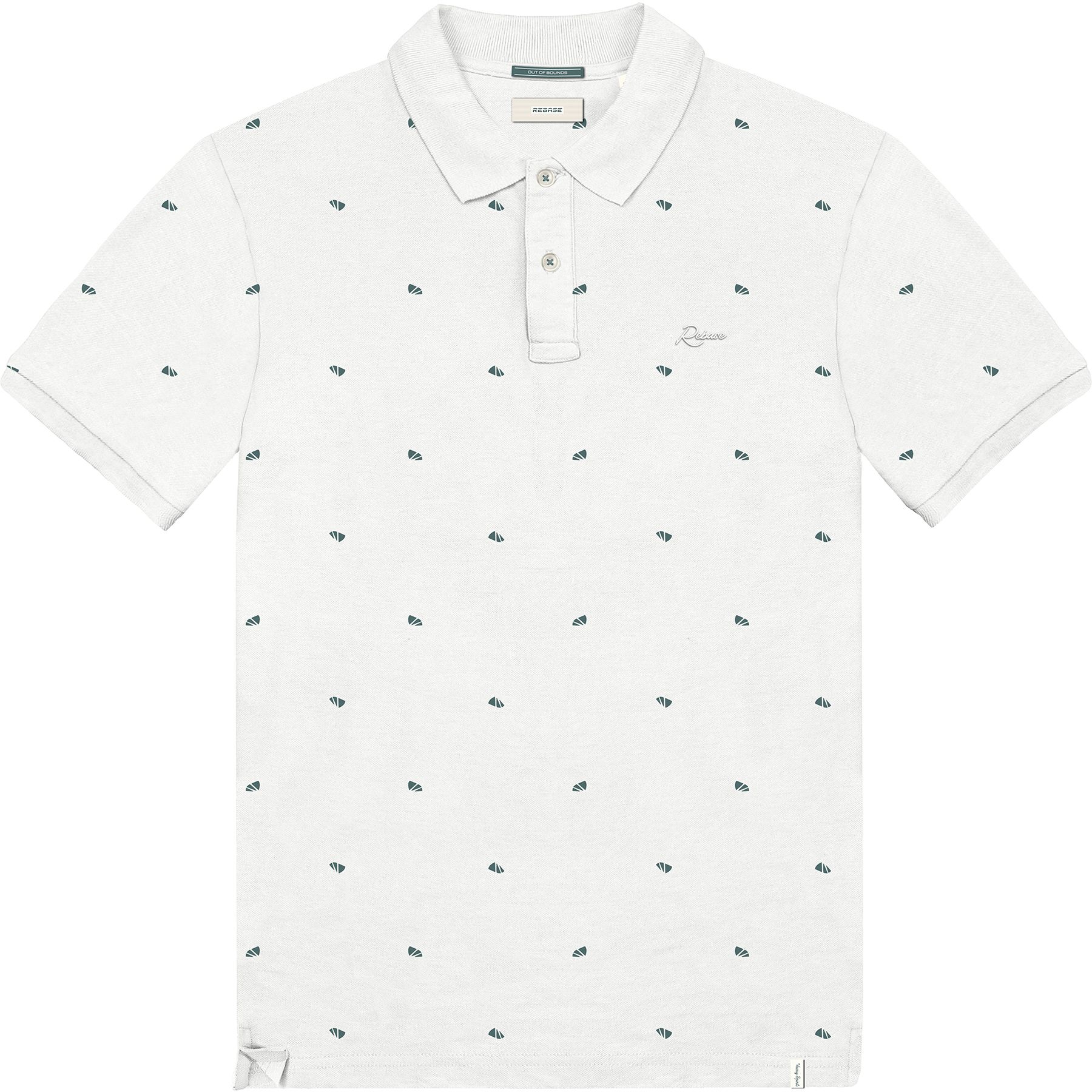 REBASE POLO T-SHIRT (231-RPS 292 WHITE)