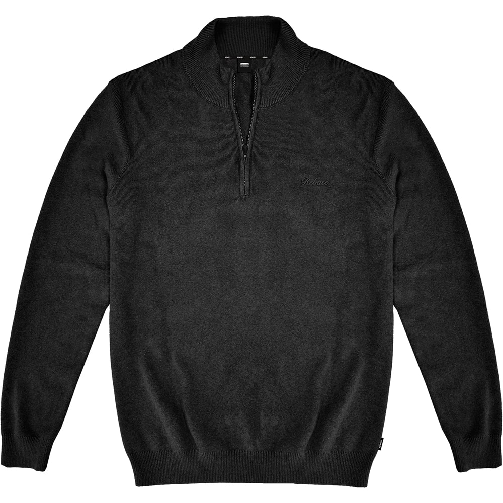 REBASE Knit Half Zip (232.RKNIT-079-BLACK)