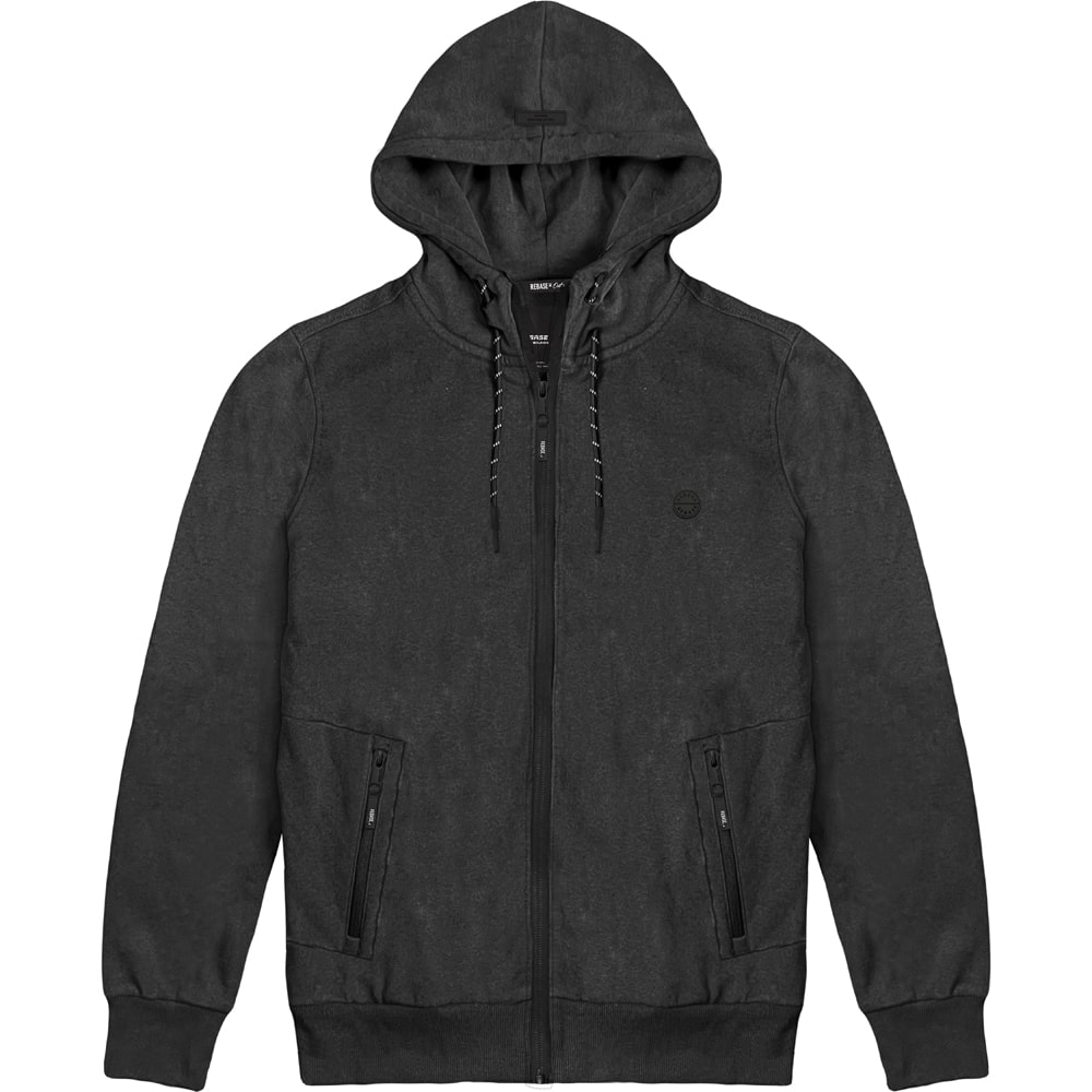 REBASE Hoodie Full Zip (232.RTOP-001-BLACK)
