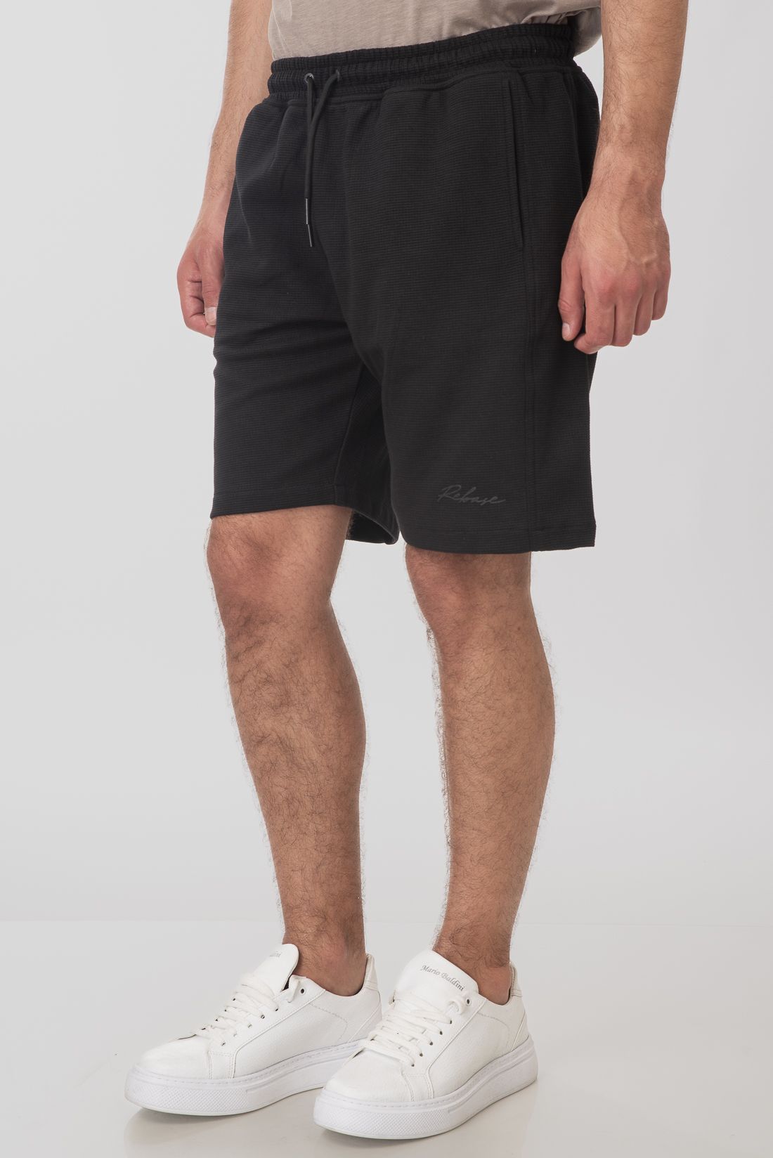 REBASE WAFFLE SHORT (251RMS-6010-BLACK)