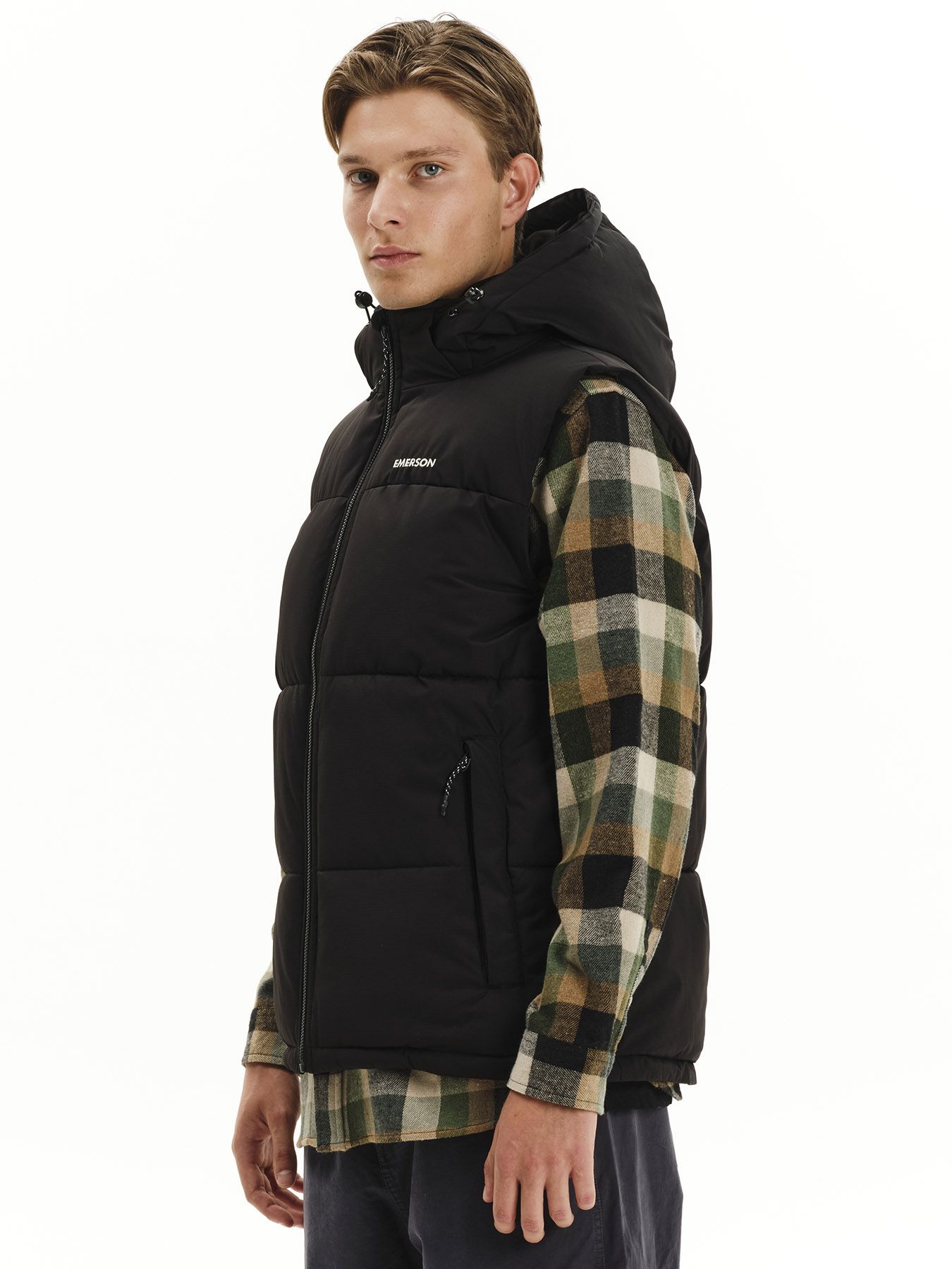 EMERSON PUFFER VEST AMANIKO JKT (252.EM10.77 BLACK)