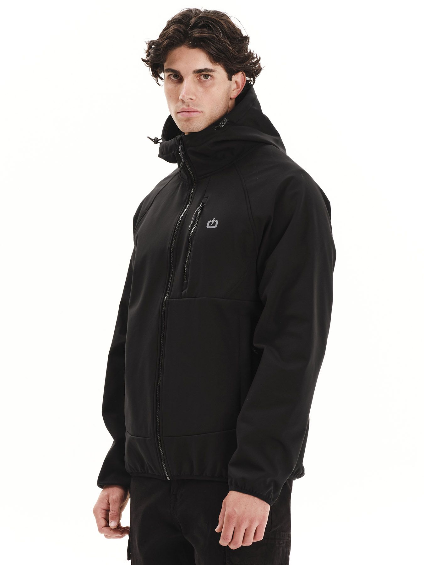 EMERSON HOODED BOMBER JACKET (252.EM11.11 BLACK)