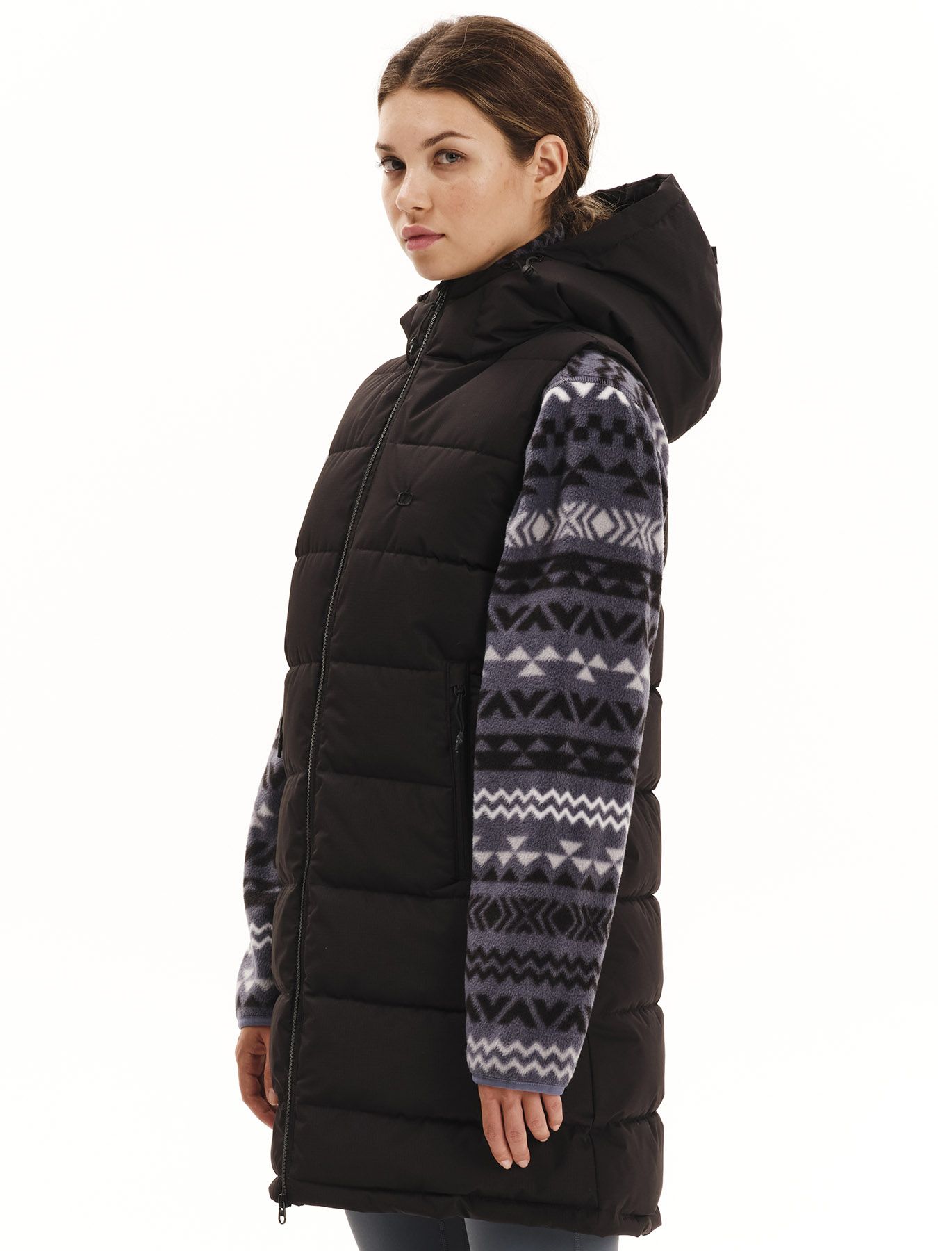 EMERSON WMNS PUFFER VEST LONG JACKET (252.EW10.93-BLACK)