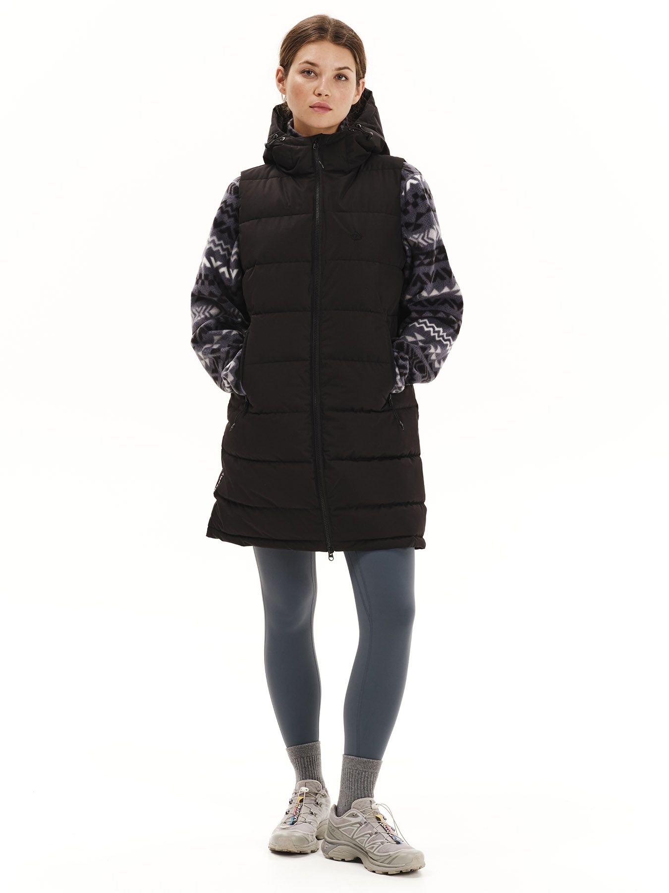 EMERSON WMNS PUFFER VEST LONG JACKET (252.EW10.93-BLACK)