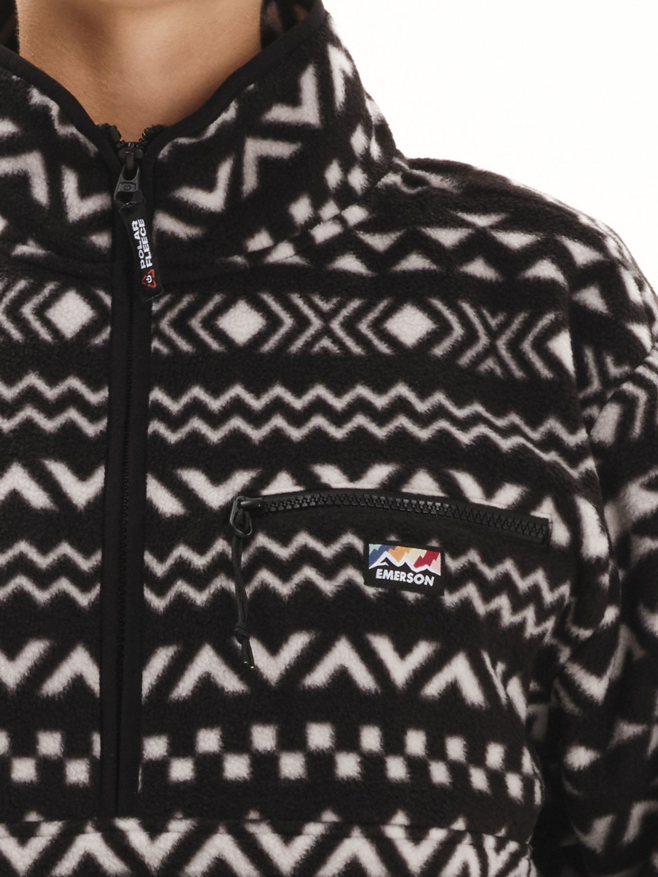 EMERSON WMNS HALF ZIP FLEECE (252.EW28.141-PR541 BLACK)