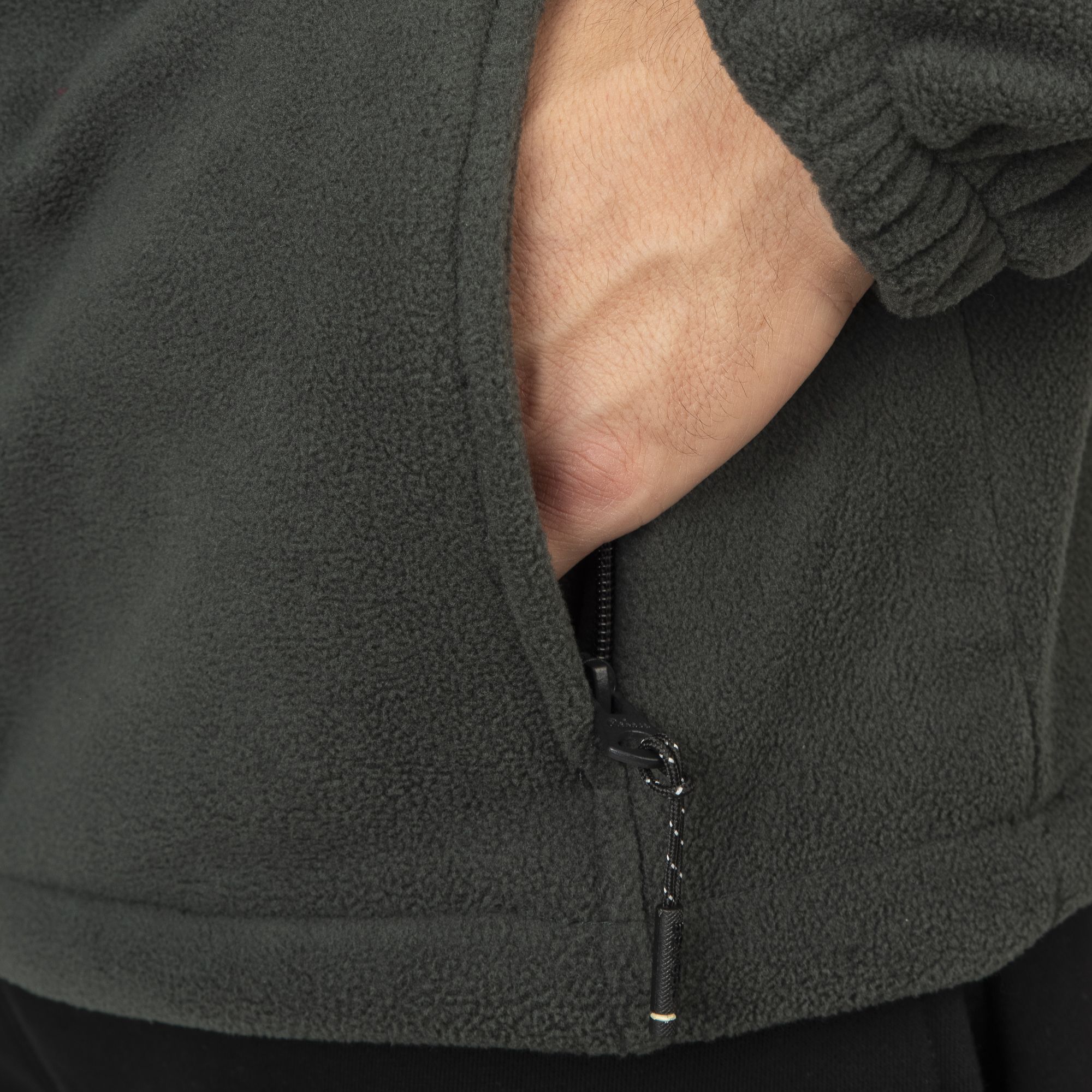 REBASE POLAR FLEECE TOP Full Zip (252RFT-7005-45-FOREST/GREEN)