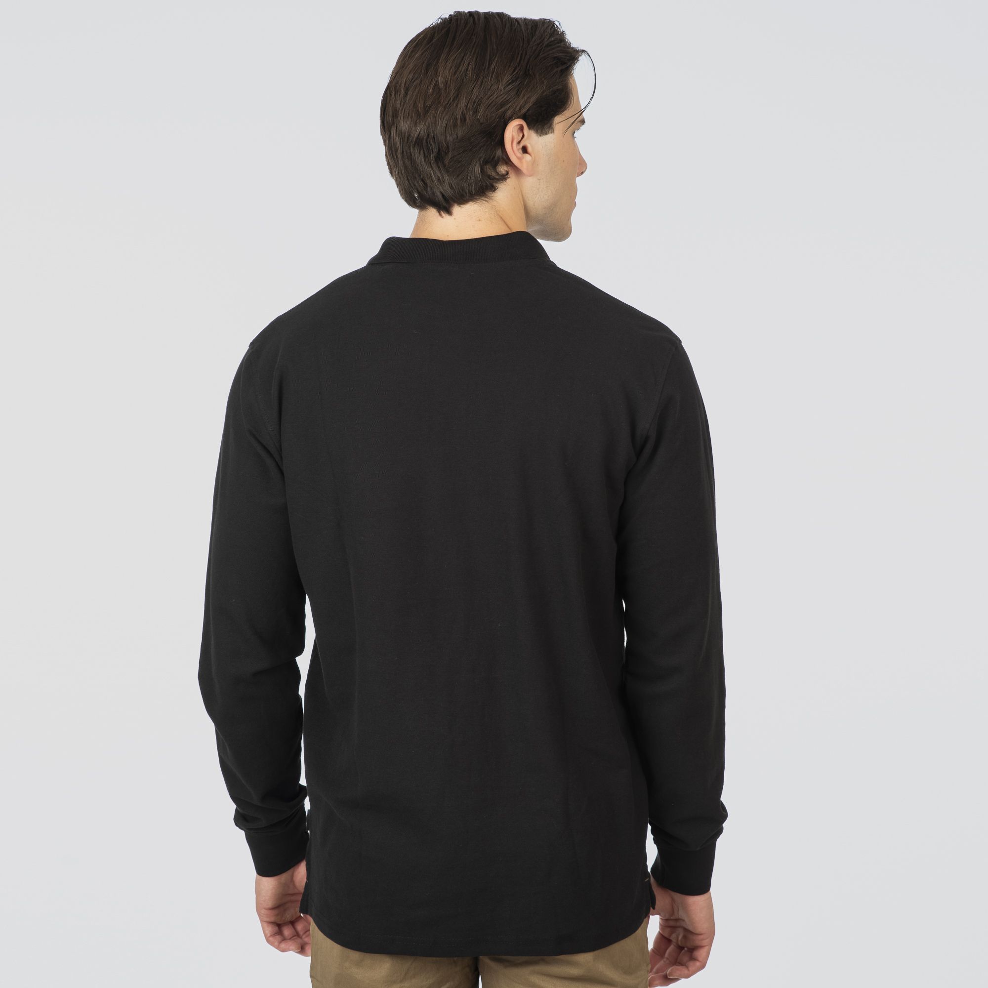 REBASE POLO PIQUET (252-RPS-3055-080 PURE BLACK)