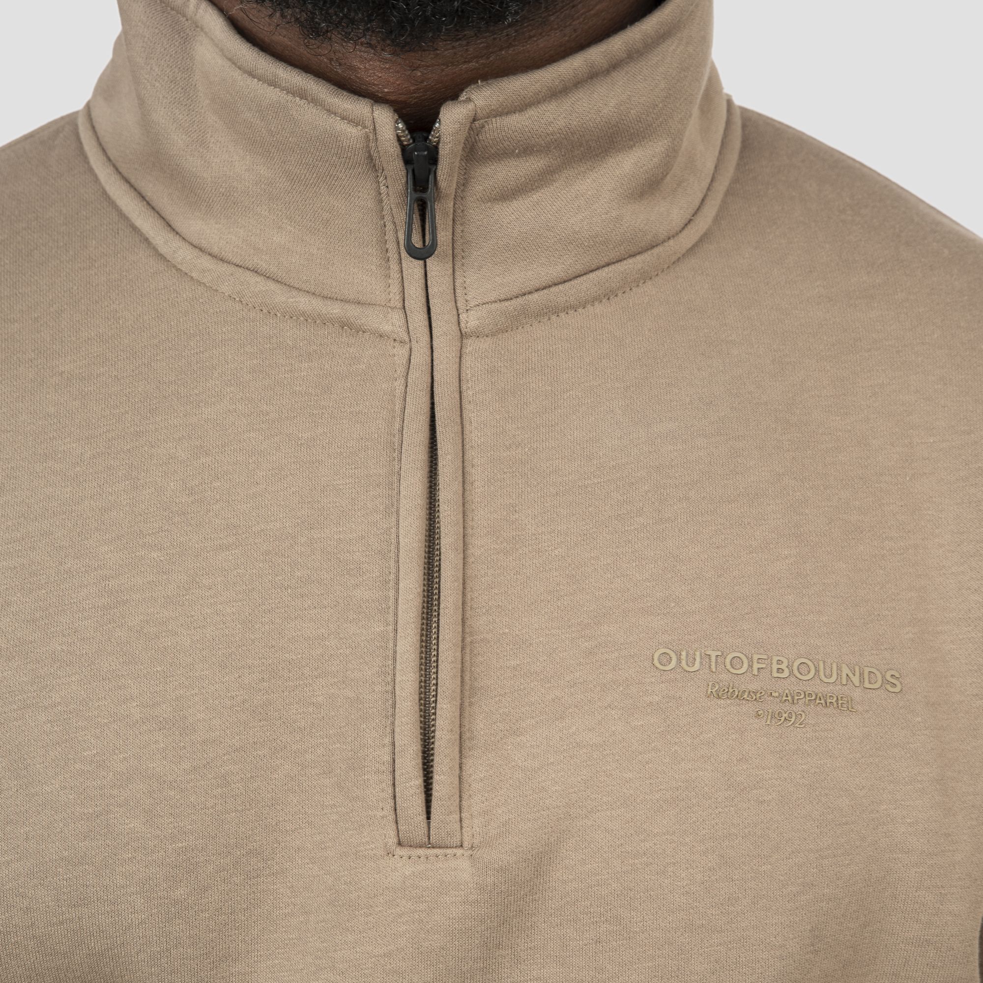 REBASE HALF Zip TOP (252RTOP-1050-96-DK/BEIZE)