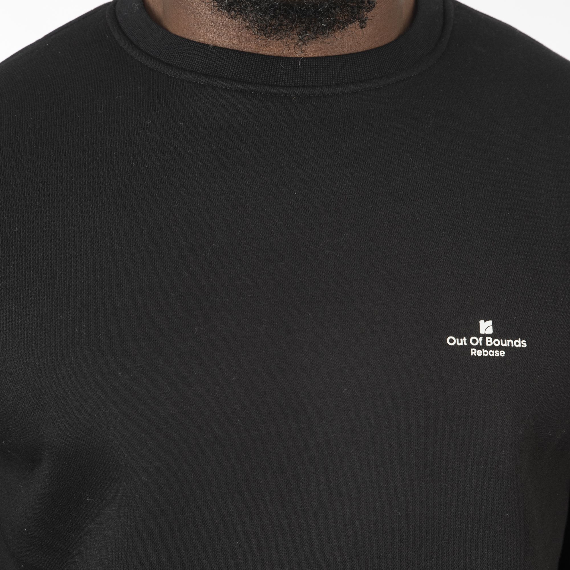 REBASE CREWNECK HOODIE (252-RTOP-1051-080 BLACK)
