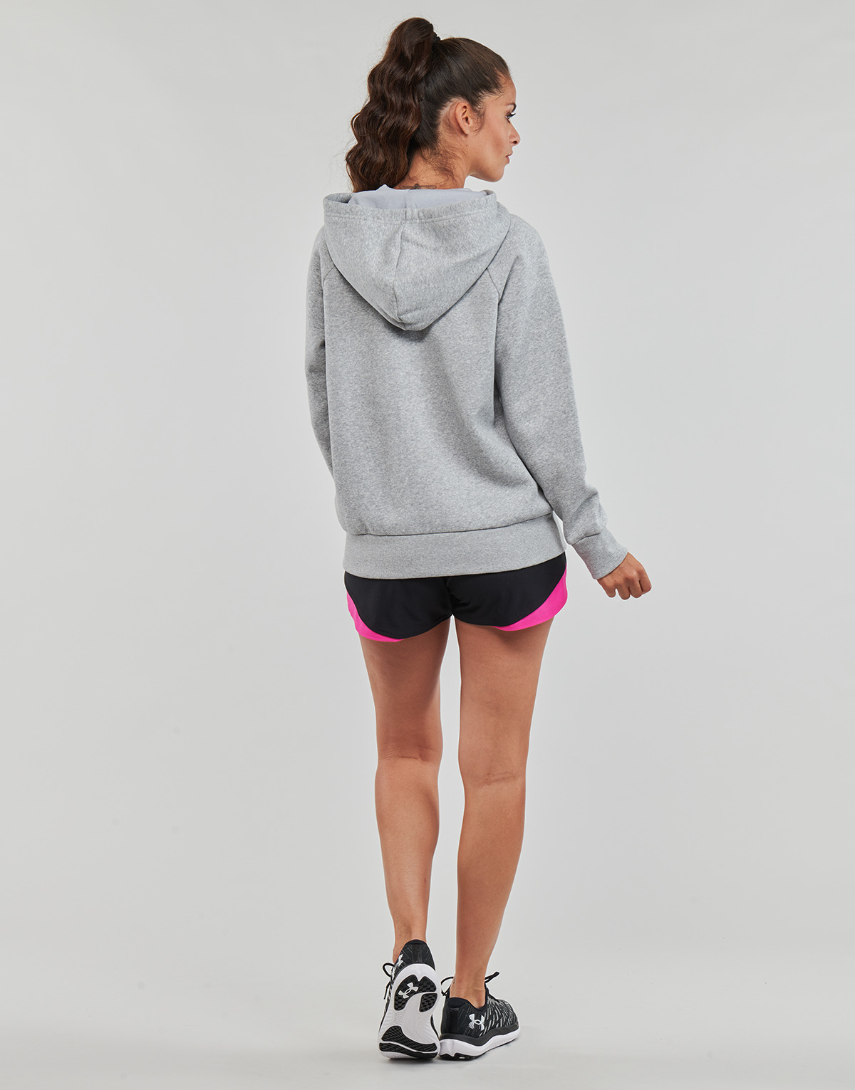 UNDER ARMOUR RIVAL FL FZ HOODIE (1379497-012)