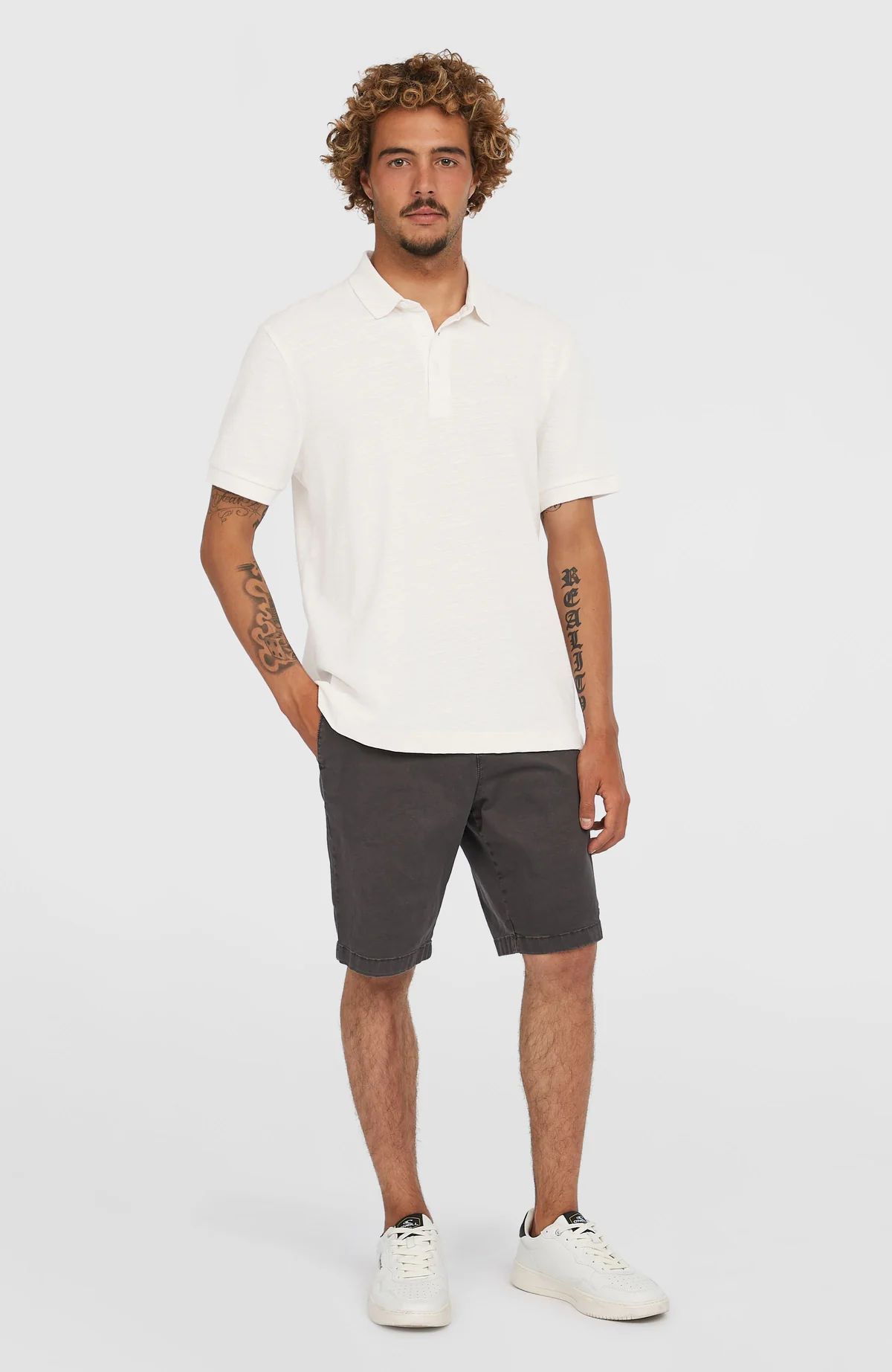 ONEILL SMALL LOGO POLO TEE (2600015-11010) SNOW WHITE