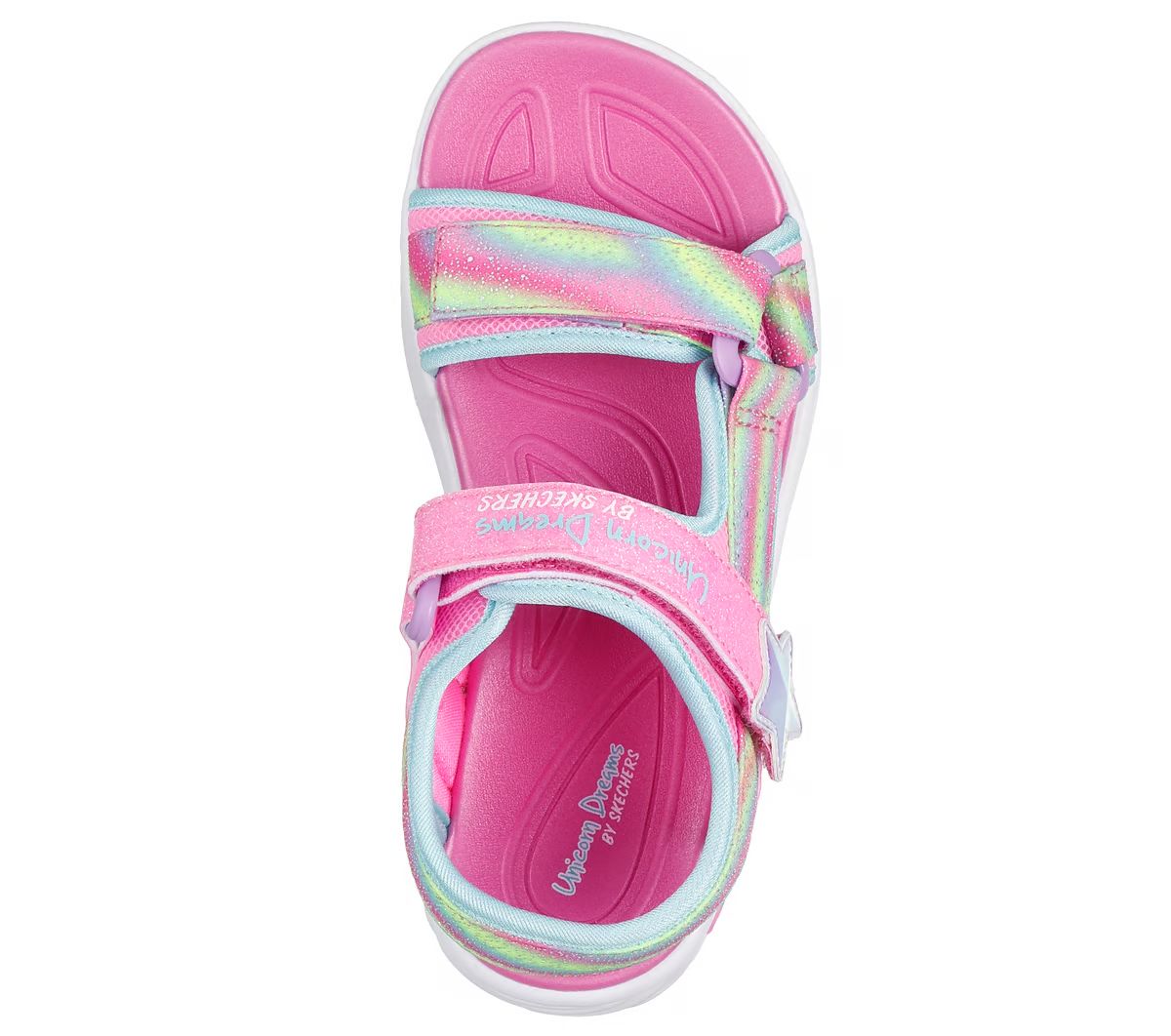SKECHERS LIGHTED UNICORN SANDAL (303107L-PKMT)