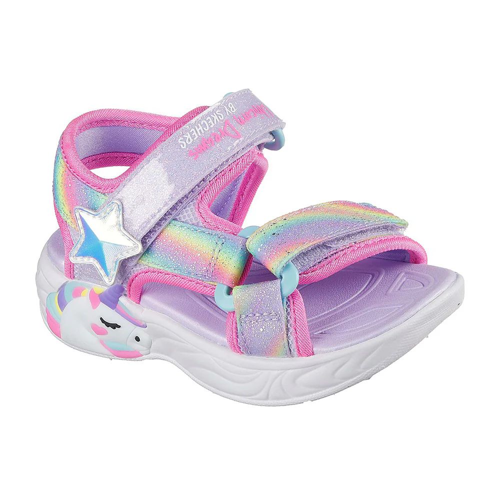 SKECHERS LIGHTED UNICORN SANDAL (303107N-LVMT)