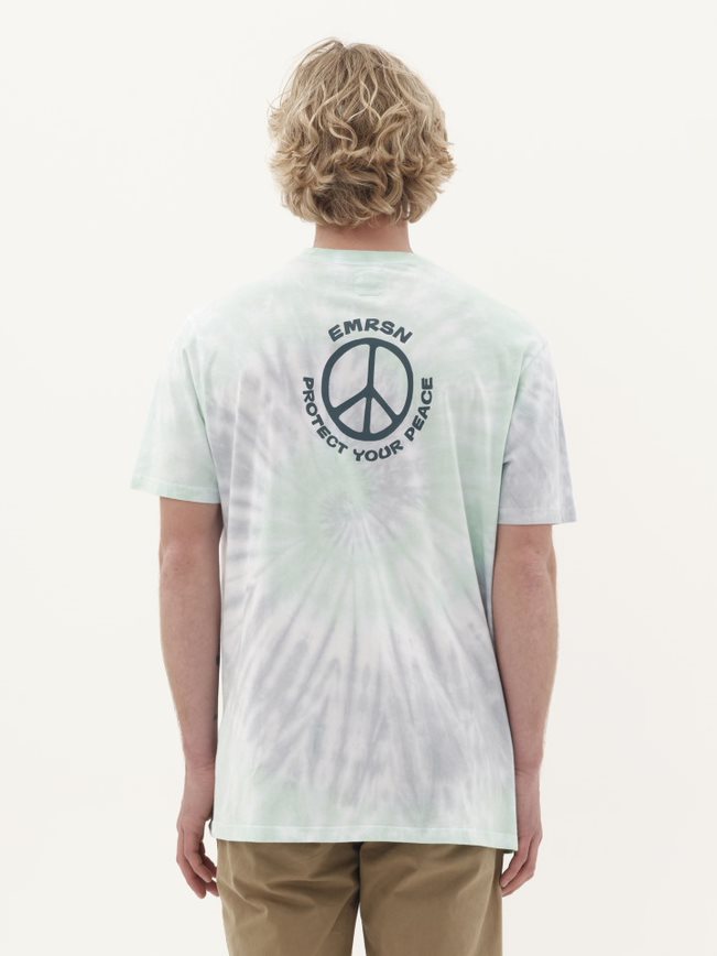 EMERSON TIE DYE T-SHIRT (231.EM33.116 SIEL/ GREEN )