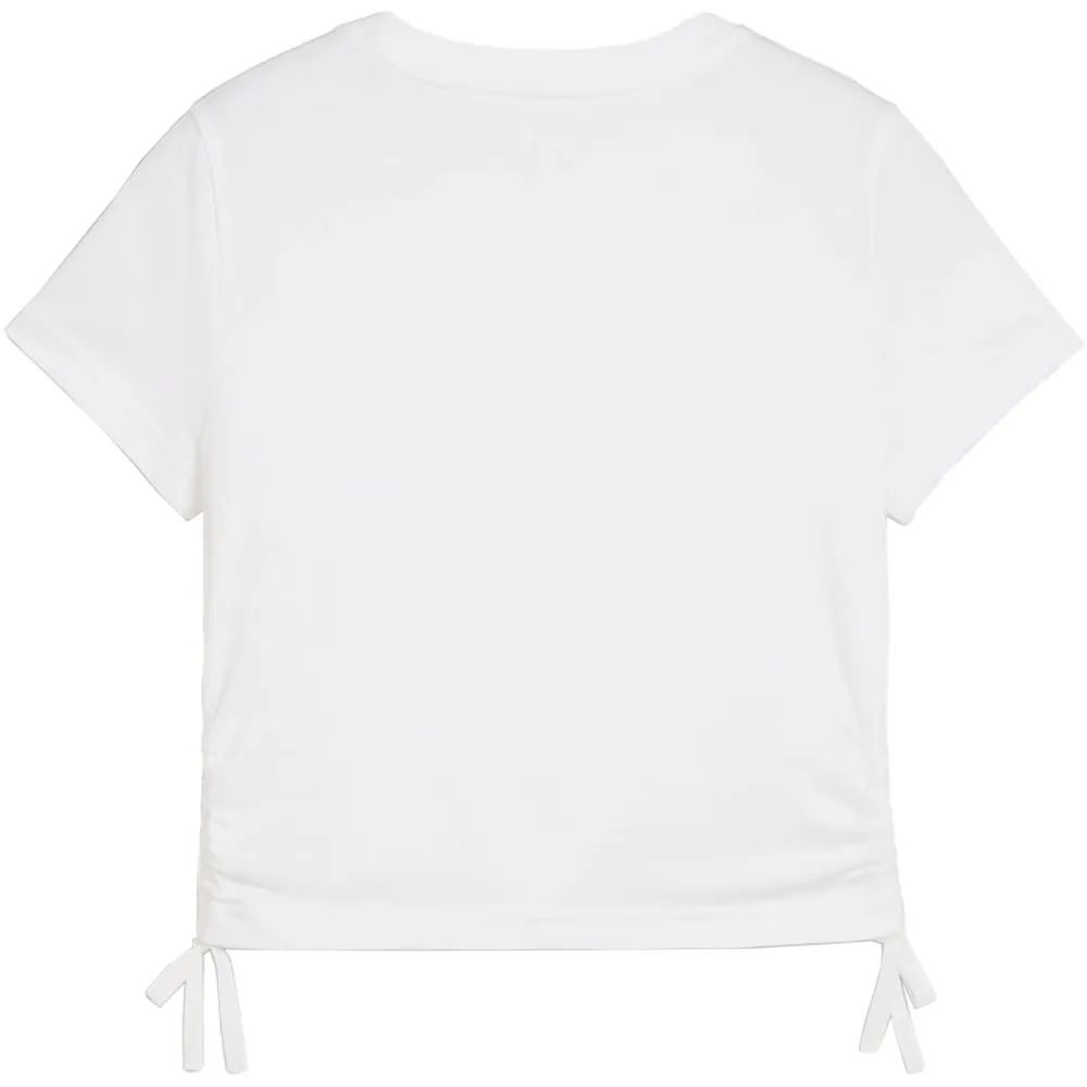 PUMA ESS METALLIC KNOTTED TEE GIRLS (686419-02)