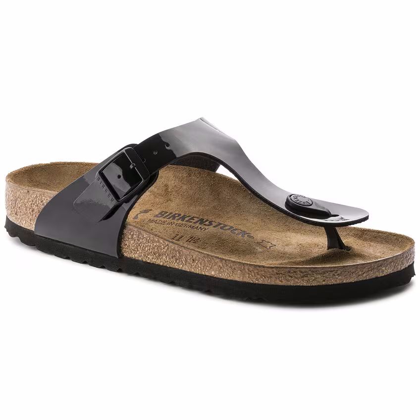 BIRKENSTOCK GIZEH BF BLACK Patent (0043661) REGULAR