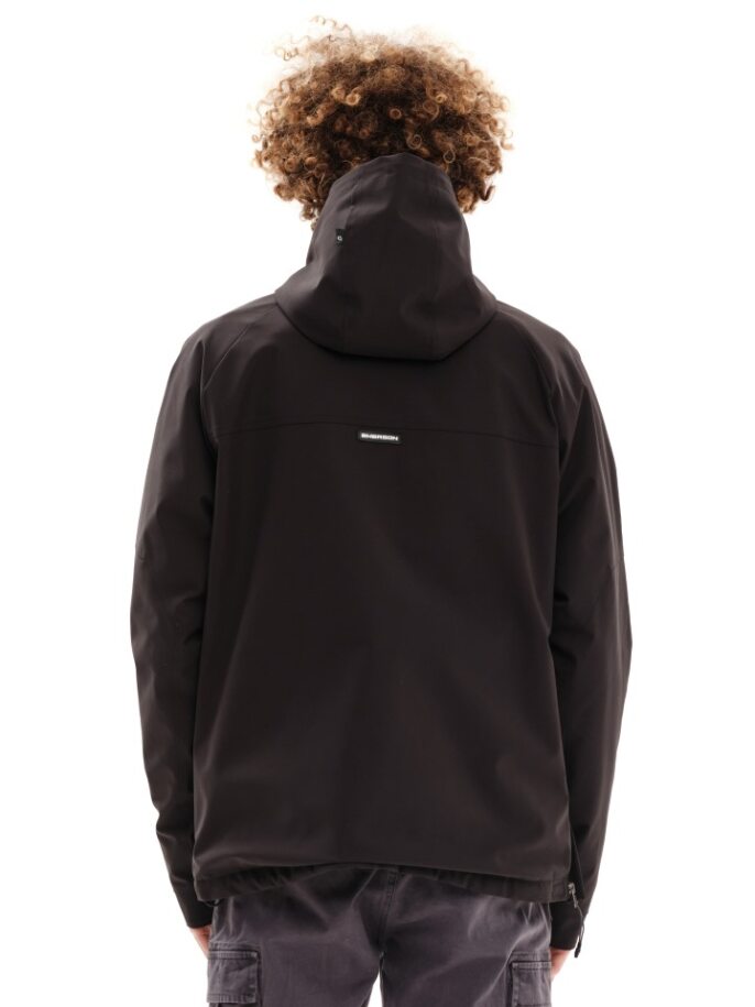 EMERSON HOODED PULLOVER JACKET (232.EM10.61- BLACK)