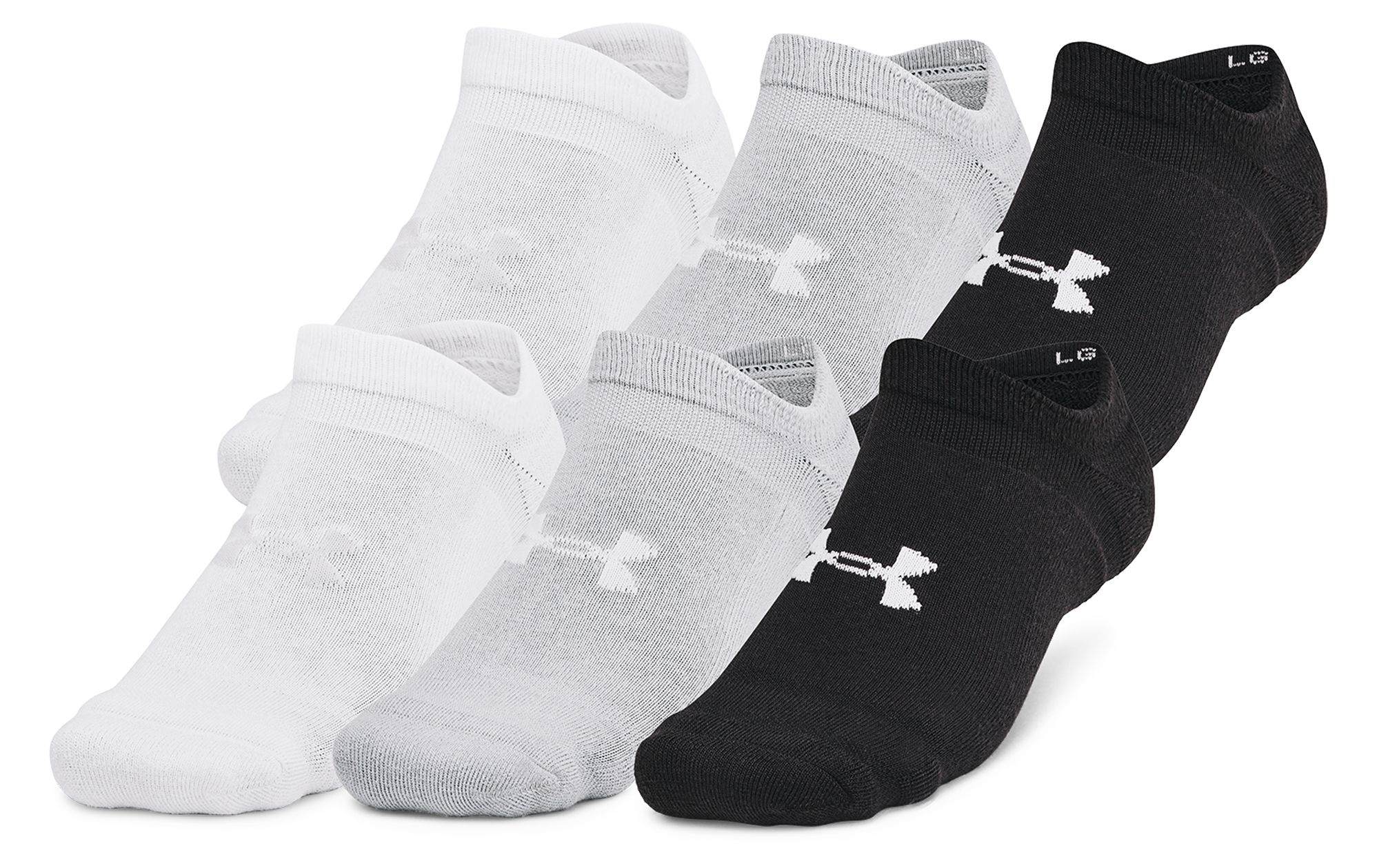 UNDER ARMOUR ESS NOSHOW 6PACK SOCKS (1382611-002)