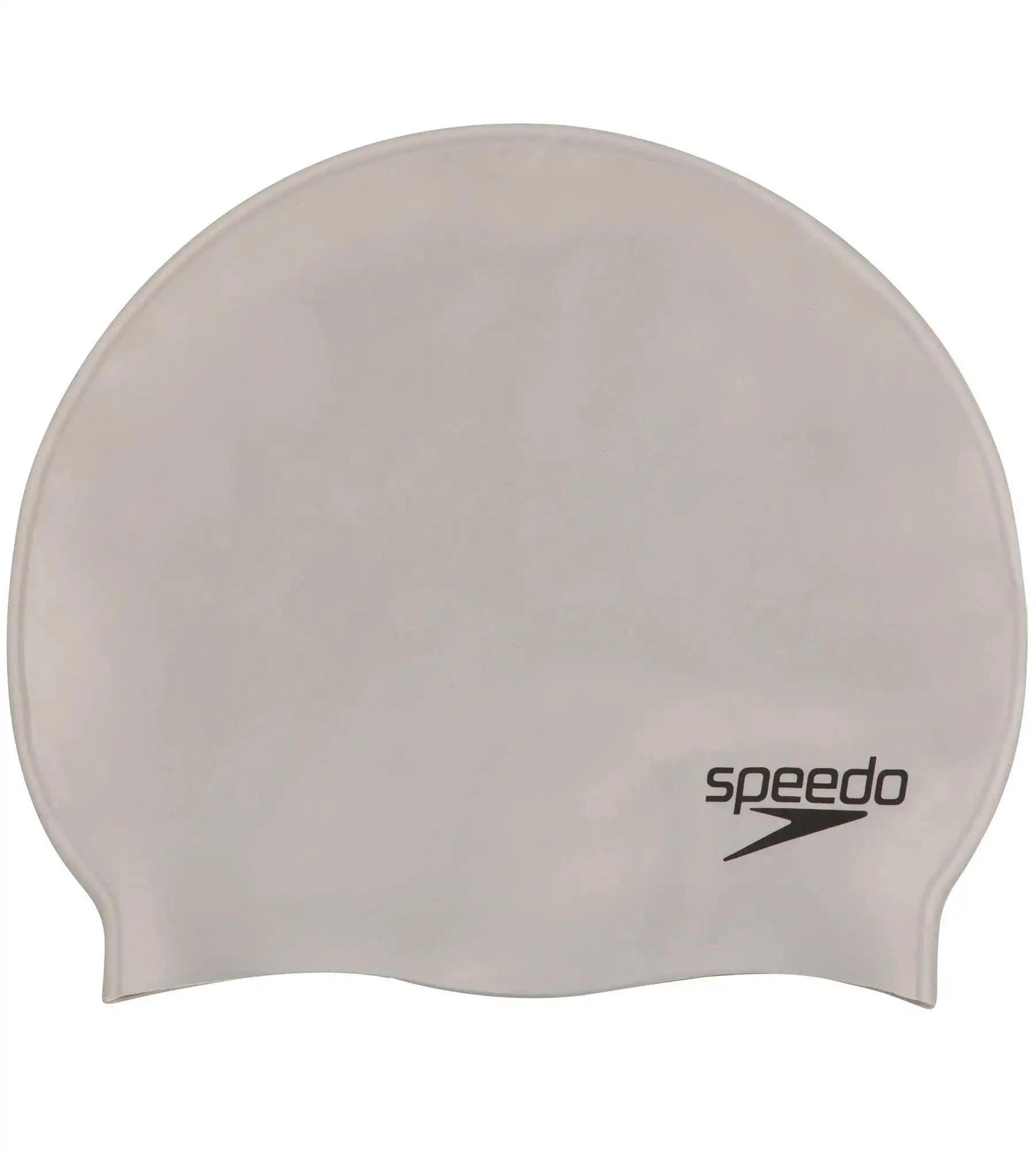 SPEEDO PLAIN MOULDED SILICON CAP (70991-1181U)SILVER