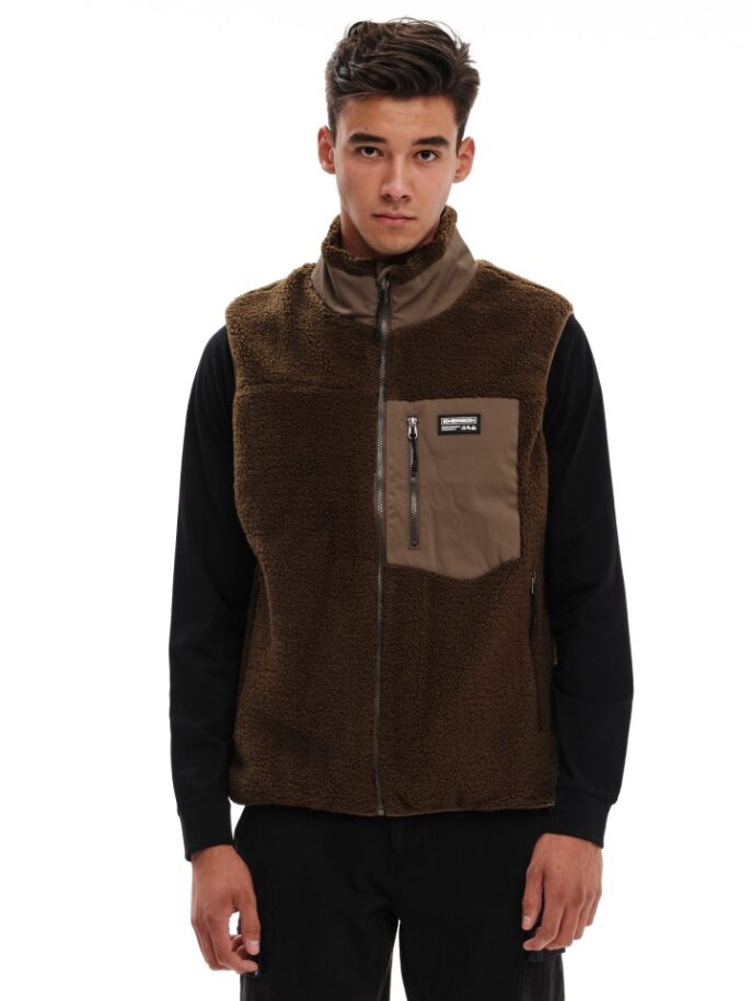 EMERSON DOUBLE FACE VEST JKT (232.EM17.98-OLIVE/BLACK)