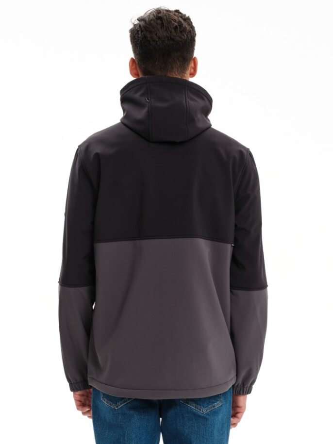 EMERSON SOFTSHELL JACKET (232.EM11.03 D GREY/BLACK)