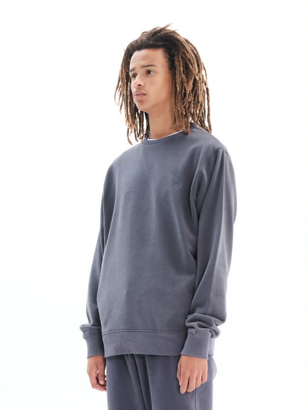 EMERSON NECKLINE HOODIE (222.EM21.17 STONE GREY)