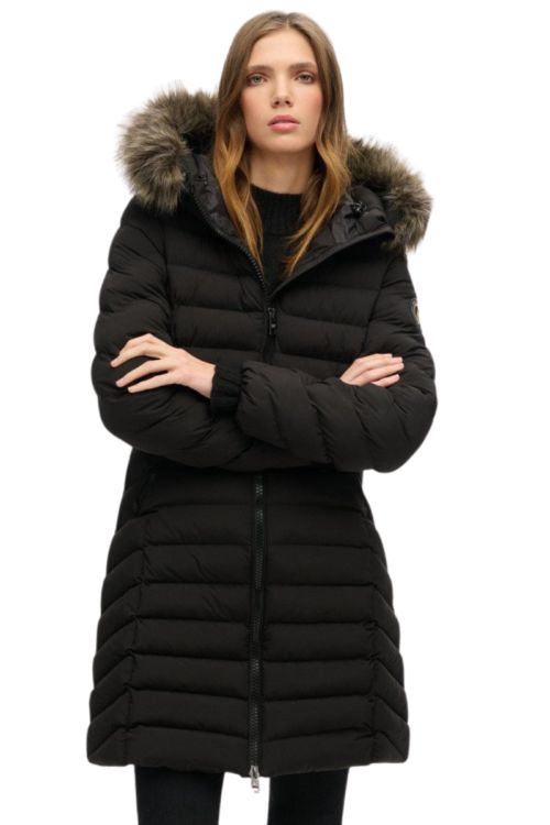 SUPERDRY FUJI FAUX FUR HD MID JKT (W5011999A-02A)