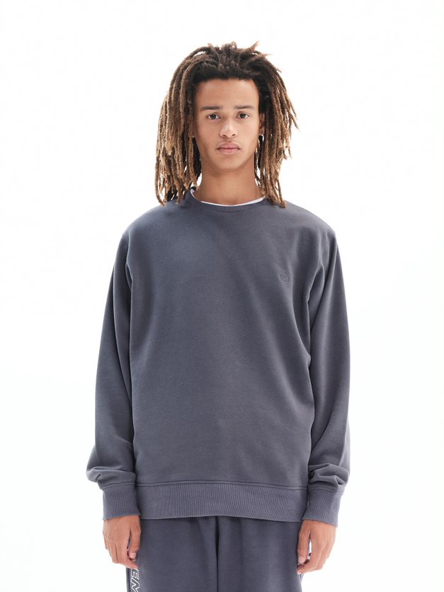 EMERSON NECKLINE HOODIE (222.EM21.17 STONE GREY)