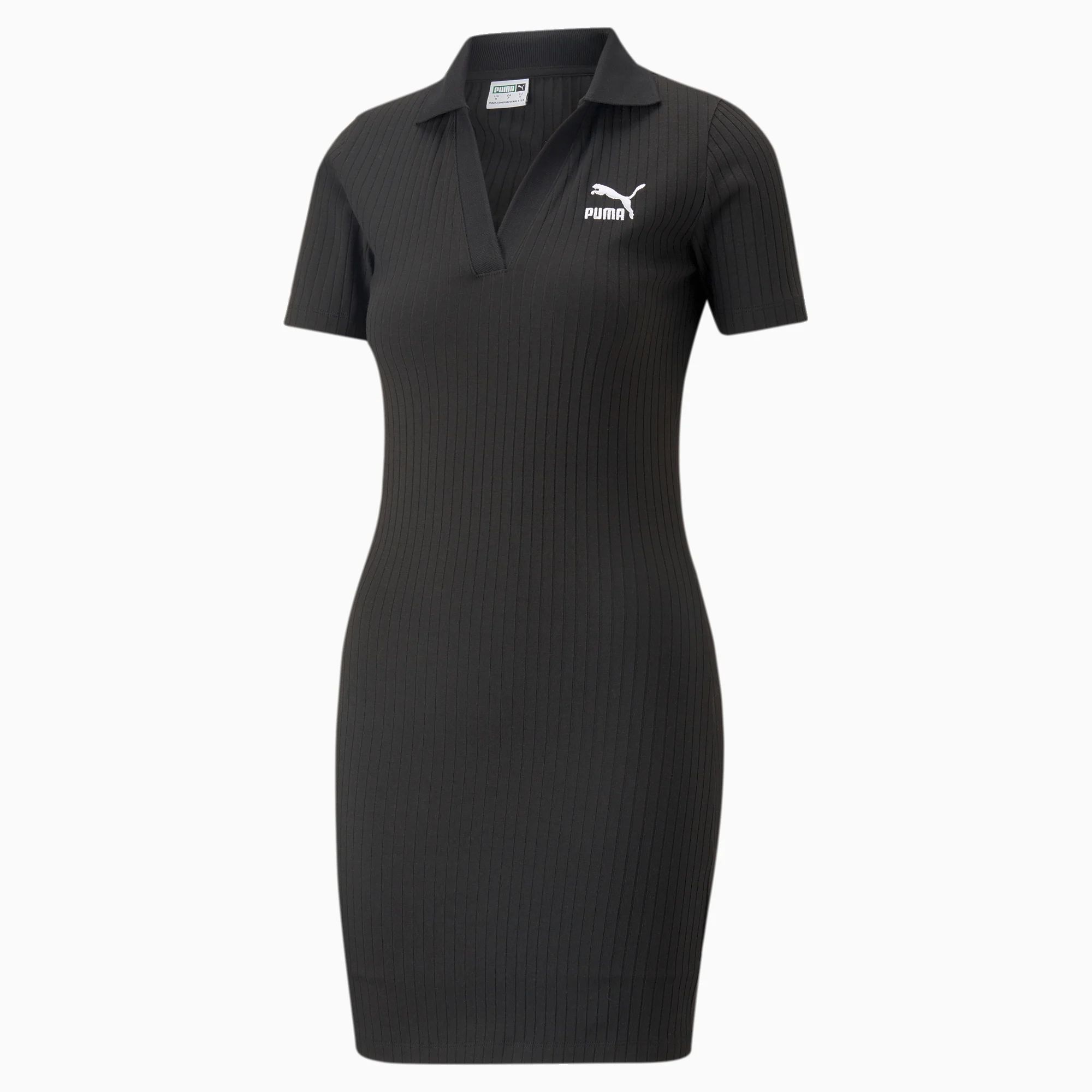 PUMA RIBBED DRESS (538056-01)