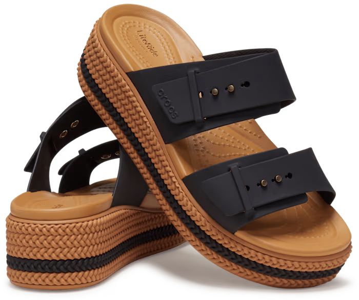 CROCS BROOKLYN WOVEN BUCKLE (209978-001) BLACK