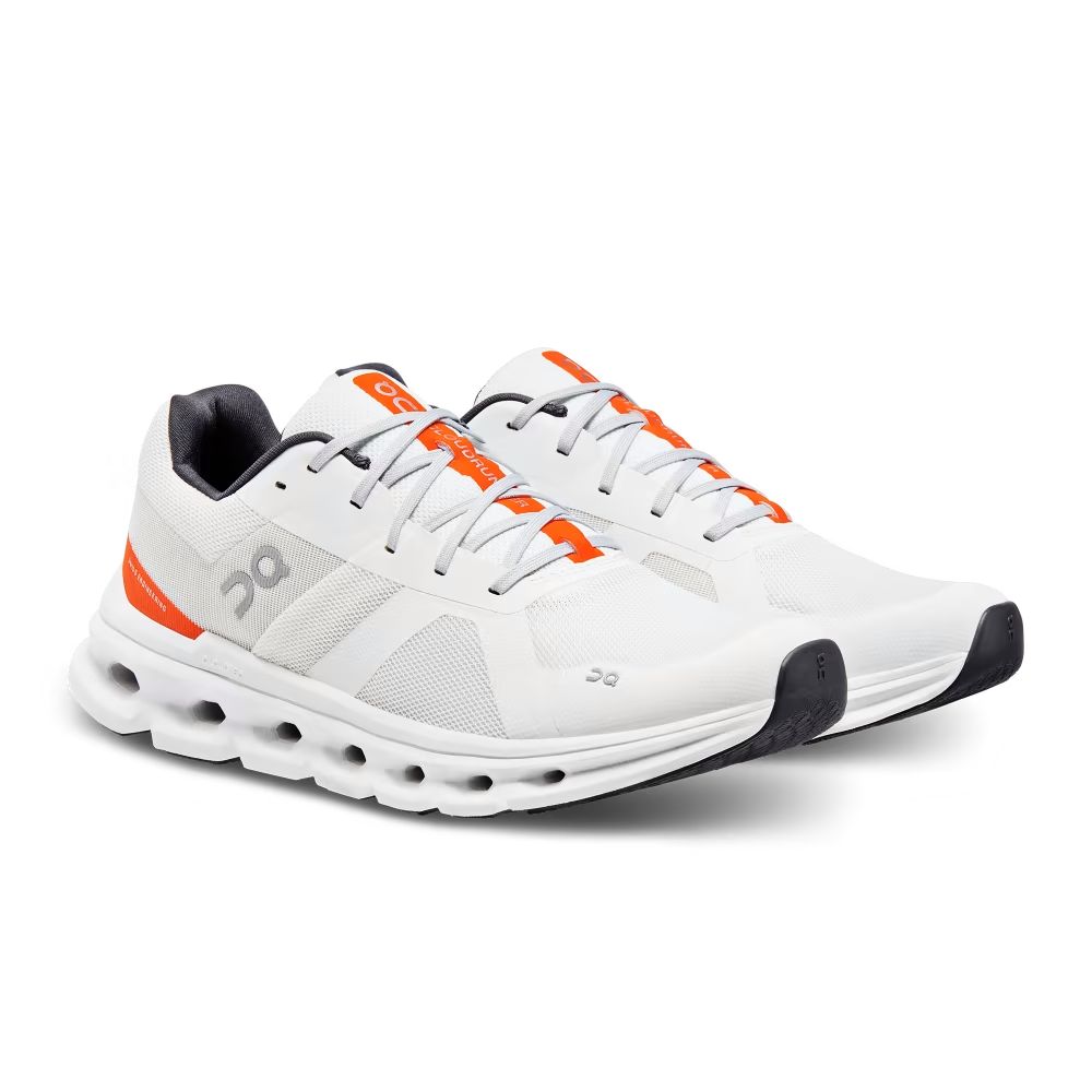 ON CLOUDRUNNER M  WIDE (56.98037) UNDYED WHITE/FLAME