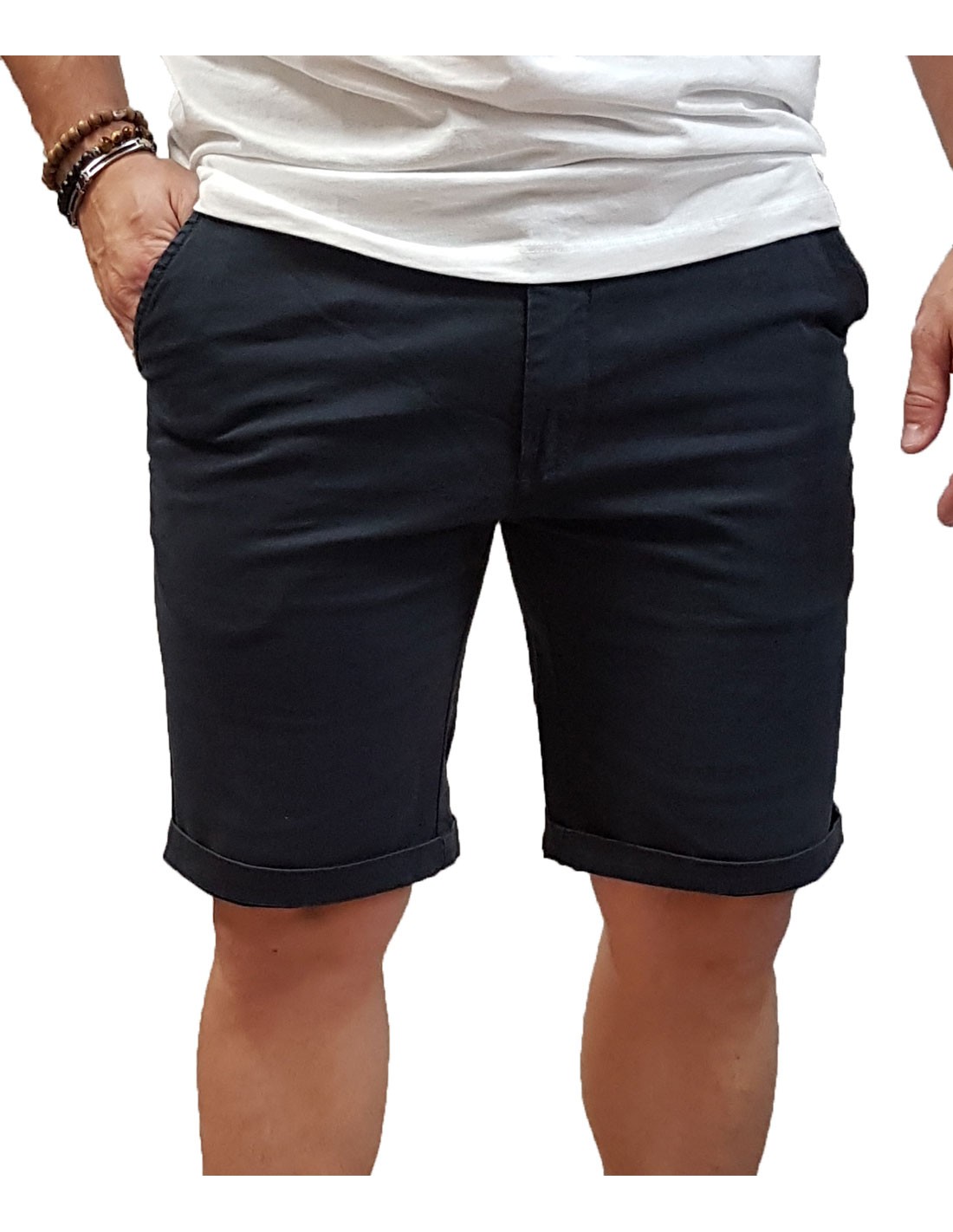 EMERSON CHINO SHORTS (221.EM46.91 NAVY BLUE)