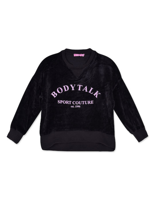 BODYTALK VELOUR HOODIE (1222-703426-00100)