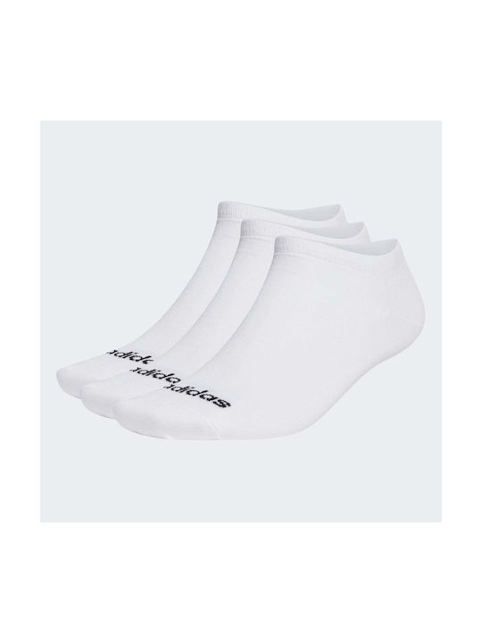 ADIDAS THIN LINEAR LOW-CUT 3PPK SOCKS (HT3447)