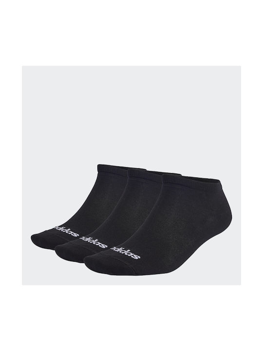 ADIDAS THIN LINEAR LOW-CUT 3PPK SOCKS (IC1299)