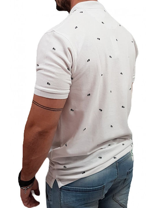 REBASE POLO T-SHIRT (231-RPS 292 WHITE)