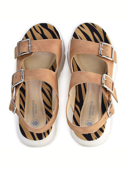 LUMBERJACK MARA SANDAL (SWH0906-001-501 CUOIO)